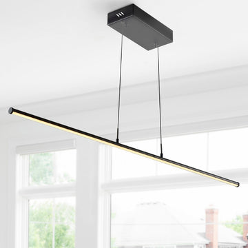 Conley 39.5" Dimmable Adjustable Integrated LED Metal Linear Pendant - JONATHAN Y